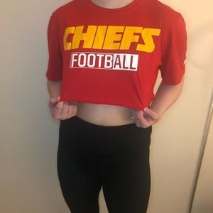 Chiefs Custom Crop Top Small